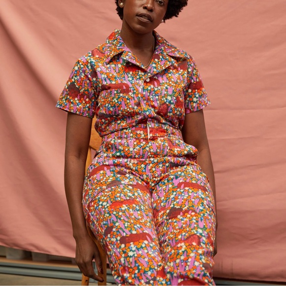 Big Bud Press Pants - Big Bud Press Meadow Short Sleeve Jumpsuit